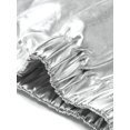 thumbnail image 5 of DARING DIVA Women's Plus Jogger Pants Metallic Shiny Stretchy Trousers 4X Silver, 5 of 6