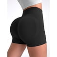 thumbnail image 4 of Jxximdong Shorts for Women Women Workout Impact Shorts 4.5" Scrunch Butt Lifting Gym Shorts Seamless Booty Biker Shorts Black L Pants, 4 of 6