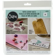 Sizzix Paper Leather 6 Inch X 6 Inch Sheets 20/Pkg-White