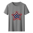 thumbnail image 4 of Mens Business Casual Tops Mens 4Th Of July Shirts American Flag Patriotic Short Sleeve T-Shirt Gray Xl, 4 of 5
