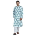 thumbnail image 1 of Atasi Designer Kurta For Menâ€™s Printed Chinese Collar Summer Ethnic Party Wear, 1 of 7