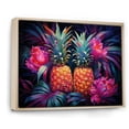 thumbnail image 2 of Designart "Nectar From A Neon Pineapple" Pineapples Floater Framed Wall Art Prints, 2 of 5