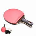 thumbnail image 4 of Factory Direct 9-Layer 8-Carbon Composite Wood Ping Pong Racket - 9.8mm Thick Training & Competition Grade Table Tennis Bat with Short Handle for Straight Grip, Ideal for Competitive Play & Outdoor, 4 of 6