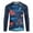 Blue, variant on Mens Shirts Sun Shirts with Fish Printing and Long Sleeve, Moisture Wicking Mens Rash Guard UPF50 Shirt Breathable,Quick Dry Sun Protection Clothing Men for Hiking Running Fishing Blue L