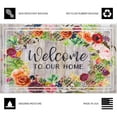 thumbnail image 5 of Apache Mills Fashionables Deluxe Welcome To Our Home Flowers and Succulents Indoor/Outdoor Doormat, 1.5' x 2.5', 5 of 5