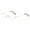 Gold, variant on Half Reading Glasses - Half Rim Metal Frame Glasses Spring Hinge Readers for Men and Women