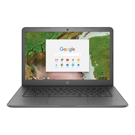 HP - 14" Touch-Screen Chromebook - Intel Celeron - 4GB Memory - 32GB eMMC Flash Memory - Grey