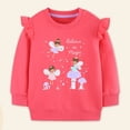 thumbnail image 2 of Gubotare Toddler Sweatshirts for Girls Girls Sweatshirts Toddler Baby Girls Shirt Pullover Teen Girls Crop Sweatshirts 1T 2T (Hot Pink,1-2 Years), 2 of 9