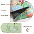 thumbnail image 6 of 5'x7' Area Rugs for Living Room Bedroom, Easter Bunny Washable Rug Carpet Runner Indoor Outdoor, Farmhouse Colorful Eggs Tulip Wood Grain Green Non Slip Floor Mats Area Rug for Kitchen, Nursery, 6 of 8