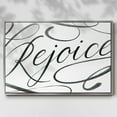 thumbnail image 2 of Rejoice - Framed Gallery Wrapped Holiday Canvas - 27 x 41 - Silver Frame, 2 of 8