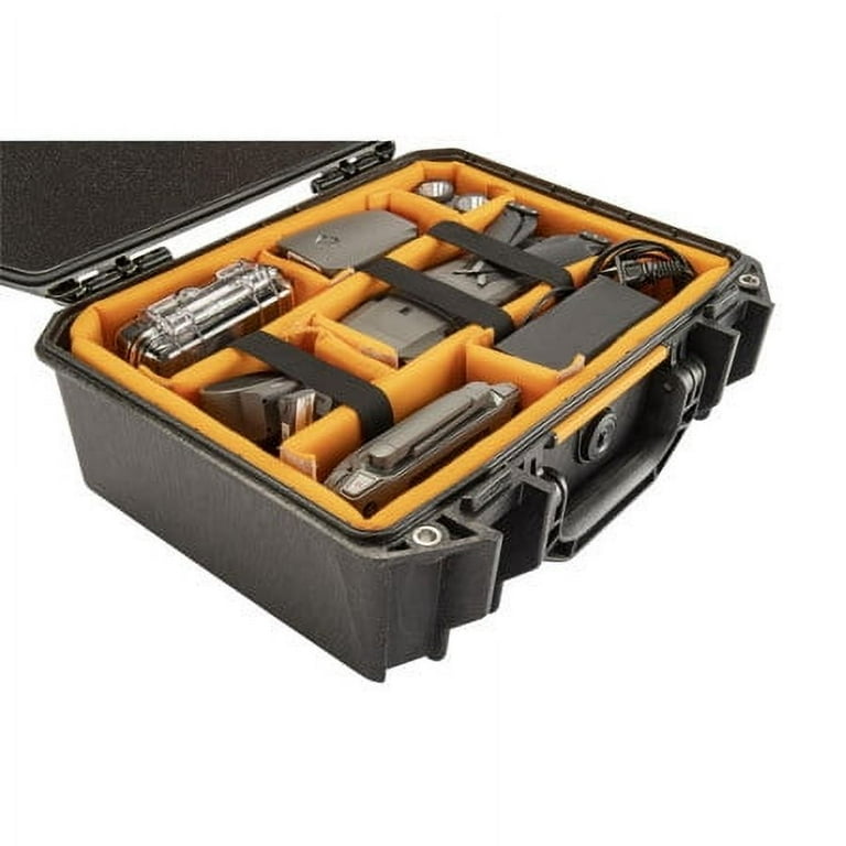 Pelican Vault V200 Medium Case, Foam and Dividers, Black