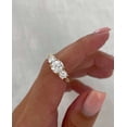 thumbnail image 2 of vylahjewellery 10K Rose Gold Twisted Wedding Ring Round Moissanite Three Stone Engagement Anniversary Ring Unique Round Vintage Bridal Ring Anniversary Ring for Women, 2 of 7