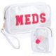 thumbnail image 1 of Juego de bolsas Hillban Medicine de PVC transparente para viajes, 2 unidades, 1 of 7