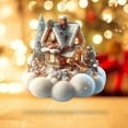 thumbnail image 6 of HomelyJoy Christmas Little House Ornaments - Small Village House Decor for Tabletop, Hanging on Xmas Tree as Unique Holiday Home Decoration Gift, 6 of 7