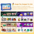 thumbnail image 3 of Digiland 7" Kids Tablet，4GB RAM 32GB ROM Android Tablet Computer for Children，parental controls，Eye Protection Toddler Tablet for Ages 4-12（Blue）, 3 of 11