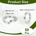 thumbnail image 2 of Split Lock Washer, Spring Lock Washer Stainless Steel Lock Washers Assortment Kit for Screws Bolt 6  50, 2 of 8