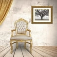 thumbnail image 3 of Guion, William 32x26 Gold Ornate Wood Framed with Double Matting Museum Art Print Titled - Silhouette Oak, 3 of 4
