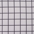 thumbnail image 3 of Amelia Outdoor Modern Grid 17.75" Water Resistant Fabric Square Cushions, Set of 2, White, Black, 3 of 6