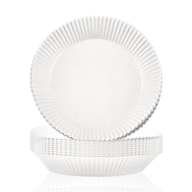Aislamiento térmico aire freidor papel revestimientos de papel galletas hojas de galleta cocinando esteras al vapor olla restaurante restaurante suministros de cocina blanco 50 piezas Inevent HA012689-01