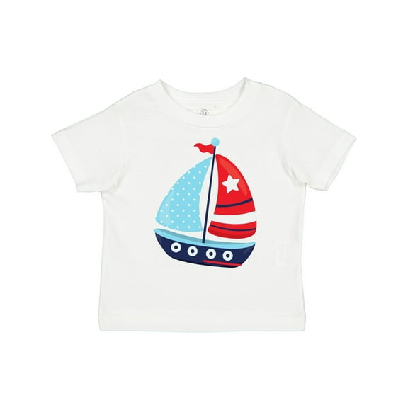 Inktastic Sailing Boat, Sailor, Sailing, Sails, Boat, Ship Boys Toddler T-Shirt