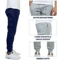 thumbnail image 2 of Galaxy By Harvic 2-Pack Men's Fleece Jogger Sweatpants (Sizes: S-2XL), 2 of 5