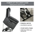 thumbnail image 4 of Bonzy Home Power Lift Chair Remote Control Massage & Heat Recliner Chair Heavy-Duty Electric Lift Chair with USB Charge for Elderly for Living Room & Bedroom Gray, 4 of 7