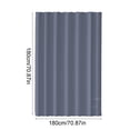 thumbnail image 3 of Fasiaou 70x70 Inch Solid Color Waterproof and Mildew Proof Shower Curtain, Punch-Free Installation Light Transmitting Privacy Protection for Bathroom Partition,Dark Gray, 3 of 7