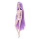 thumbnail image 1 of cuerpo de muñeca de niña Beauty 3D Eyes Nude Doll Tono de piel 14 articulaciones movibles / con cabeza y cuerpo para (cabello morado claro), 1 of 8