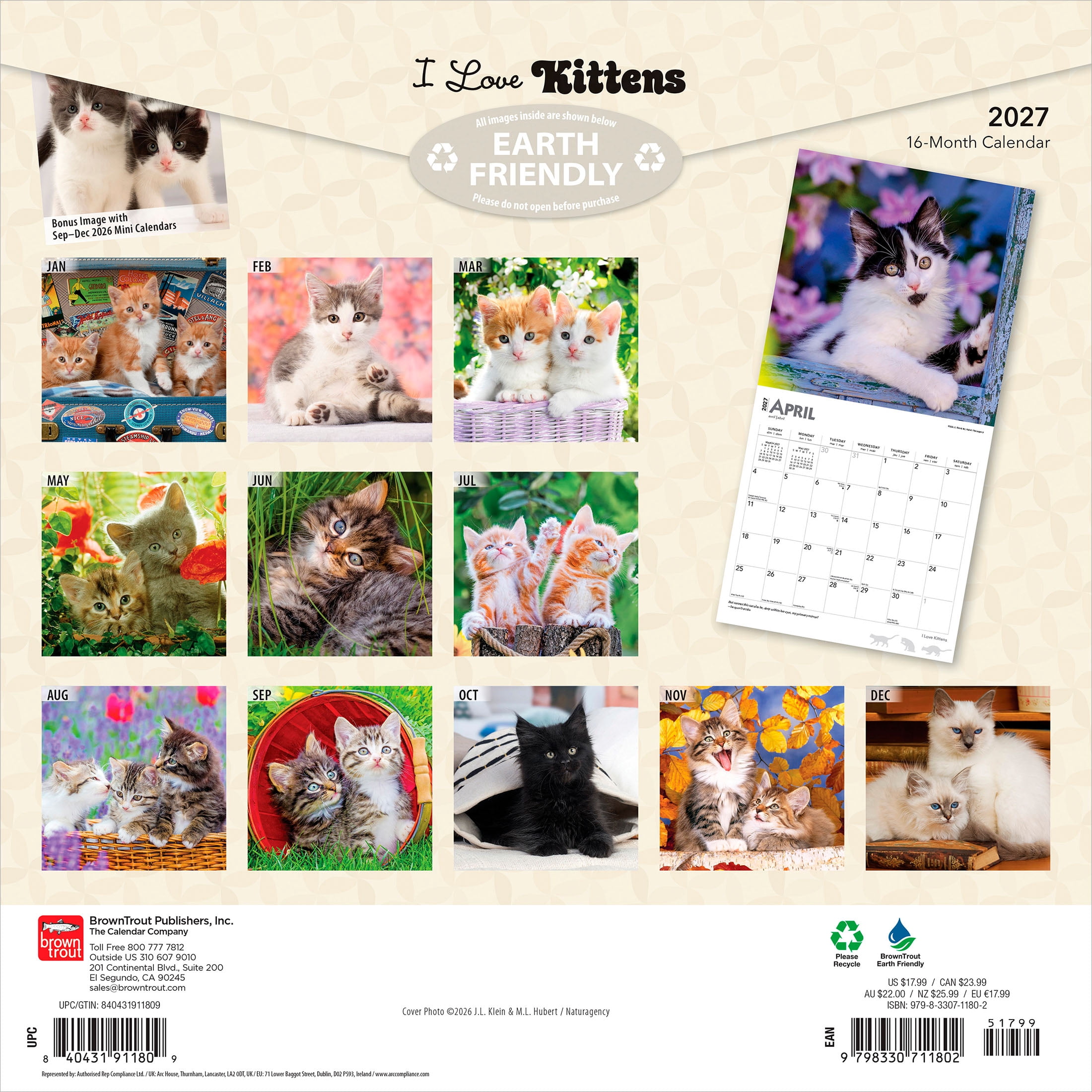 Kittens, I Love 2027 Square