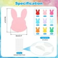 thumbnail image 2 of Uxcell Bulletin Cutouts Paper, 54Pcs Rabbit Shape Paper Cut Out with Adhesive, 2 of 6