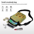 thumbnail image 7 of HELLHERO Sunflower Underarm Shoulder Bag with Zipper Closed Polyester Women 4.33"x1.97"x7.09" for Travel Daily Use, 7 of 7
