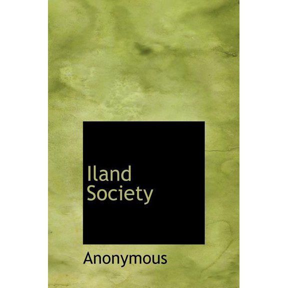 Iland Society (Hardcover)