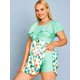 thumbnail image 3 of Talla grande con volante Bowknot Estampado floral de dos piezas de traje de baño Rosegal Leggings de talla grande, 3 of 5
