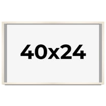 40x24 Frame White Wheat Solid Wood Picture Frame | Moulding Width 0.75 Inches | Interior Depth 0.5