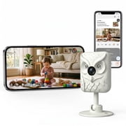 Kazilan 2K Baby Monitor, Nanny/Pet Camera with Color Night Vision & 5GHz/2.4GHz WiFi, Indoor Home Security Camera with Two-Way Talk, Motion Tracking, Siren Alarm