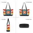 thumbnail image 6 of FORMRS Canvas Laptop Tote Bag for Women with 15.6" Computer Compartments Shoulder Handbag, Colorful Circles, 6 of 7