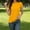 Yellow, variant on Dxzfnsa Women's Cotton T Shirts Womens Casual Lightweight Short Sleeve Crewneck Tunic Tops Summer Loose Fit Solid Color Basic Tee