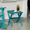 thumbnail image 3 of Wildridge Classic Rectangular Side Table, Aruba Blue - Outdoor Weather Resistant Recycled Plastic Furniture for Patio, 3 of 4