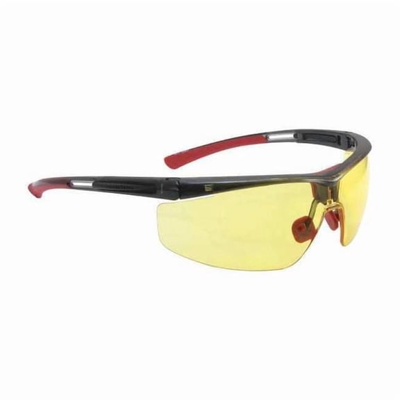 North Adaptec, Safety Glasses, Anti-Fog, Hydrophilic, Hydrophobic, Anti-Scratch, Amber Lens