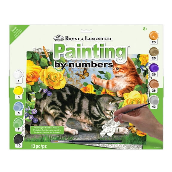 Royal & Langnickel Painting by numbers™ 13pc Kitten Play Painting Project