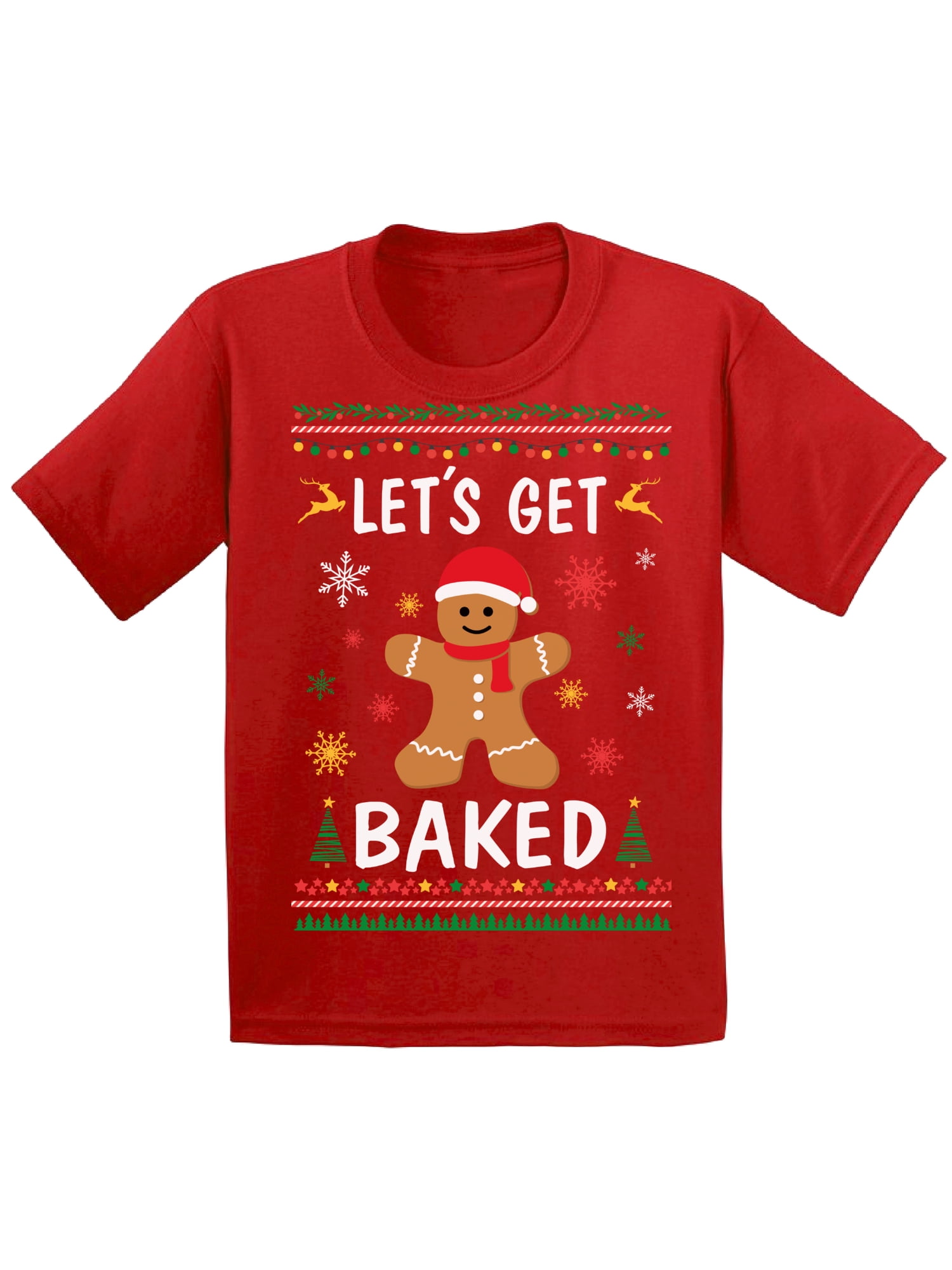 Awkward Styles Ugly Christmas T-Shirt for Boys Girls Xmas Gingerbread Man  Toddler Shirt - Walmart.com