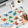 thumbnail image 4 of Long Mouse Pads for Desk,White Cartoon Dinosaurs Pattern Desk Mats on Top Of Desks, Desk Mouse Pad Extra Large with 3mm Non-Slip Base and Stitched Edge for Gaming,Office,Work,Home 31.5"x15.7", 4 of 6