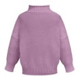 thumbnail image 3 of Sweaters for Women Warm Cable-Knit Cotton-Blend Sweater Fall Fashion 2023 Purple, 3 of 4
