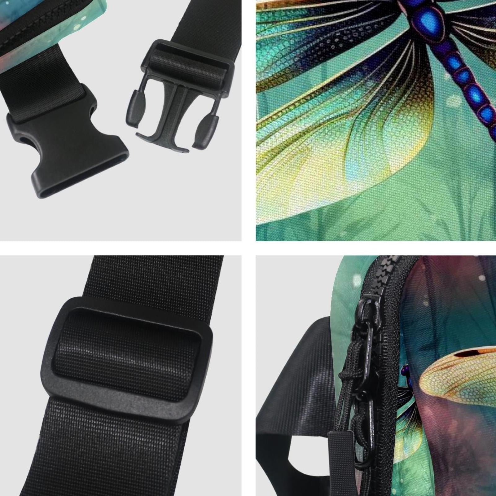 Dragonfly Waist Pack Running Belt Fanny Packs Lightweight Adjustable with Extension Strap Unisex