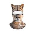thumbnail image 1 of 3D Cat Animal Ice Silk Ski Ride Face with Ears for Outdoor Activities Like Music Festivals Rave Parties Skiing Halloween Parties, 1 of 4
