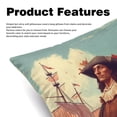 thumbnail image 2 of Columbus Day Decorative Pillows Covers Set of 2 - Unique Patterns, 16x16, 18x18, 20x20 Inches - Throw Pillow Covers for Home Decor, Bedroom, Living Room for Various Occasions, 2 of 6