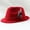 Red, variant on Wide Brim Bow Feather Fedora Hat for Women Men,Classic Panama Dress Hat with Removable Jewelry,Casual Sun Hat for Wedding & Party Black One Size