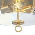 thumbnail image 3 of Westinghouse Westinghouse Lighting 6128600 Lebanon Transitional 12 Inch, Two Light Flush Mount Ceiling Fixture, Champagne Brass Finish, Clear Glass, 3 of 5