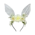 thumbnail image 3 of CoreLiving Sparkly Glitter Rabbit Ears Hairband with Multicolor Ribbon Non Slip Headbands for Women Easter Day Party Bunny Style Supplies, 3 of 7
