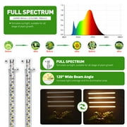 GPED Grow Lights, LED Plant Growing Lamp, 3000K Full Spectrum Grow Light Strips for Indoor Plants with 3/9/12H Auto Timer & 10 Dimmable Levels, LED Growth Light for Green House, Seedlings, Hydroponic